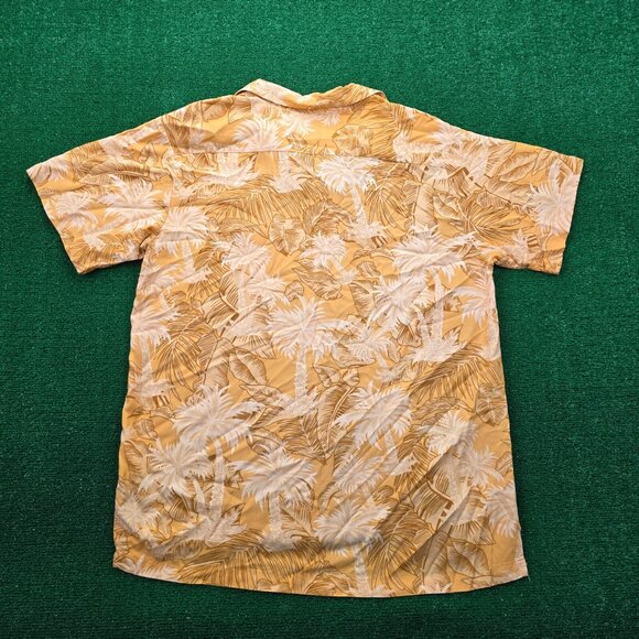 Bermuda Casual by Haband Hawaiian Shirt Mens Large Orange Button Up Tropical - Picture 8 of 8